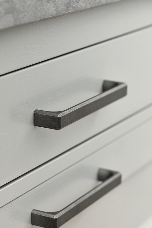 Furnipart - Fold Handle - greb i zink antik grå CC160mm L170mm B18mm H32mm